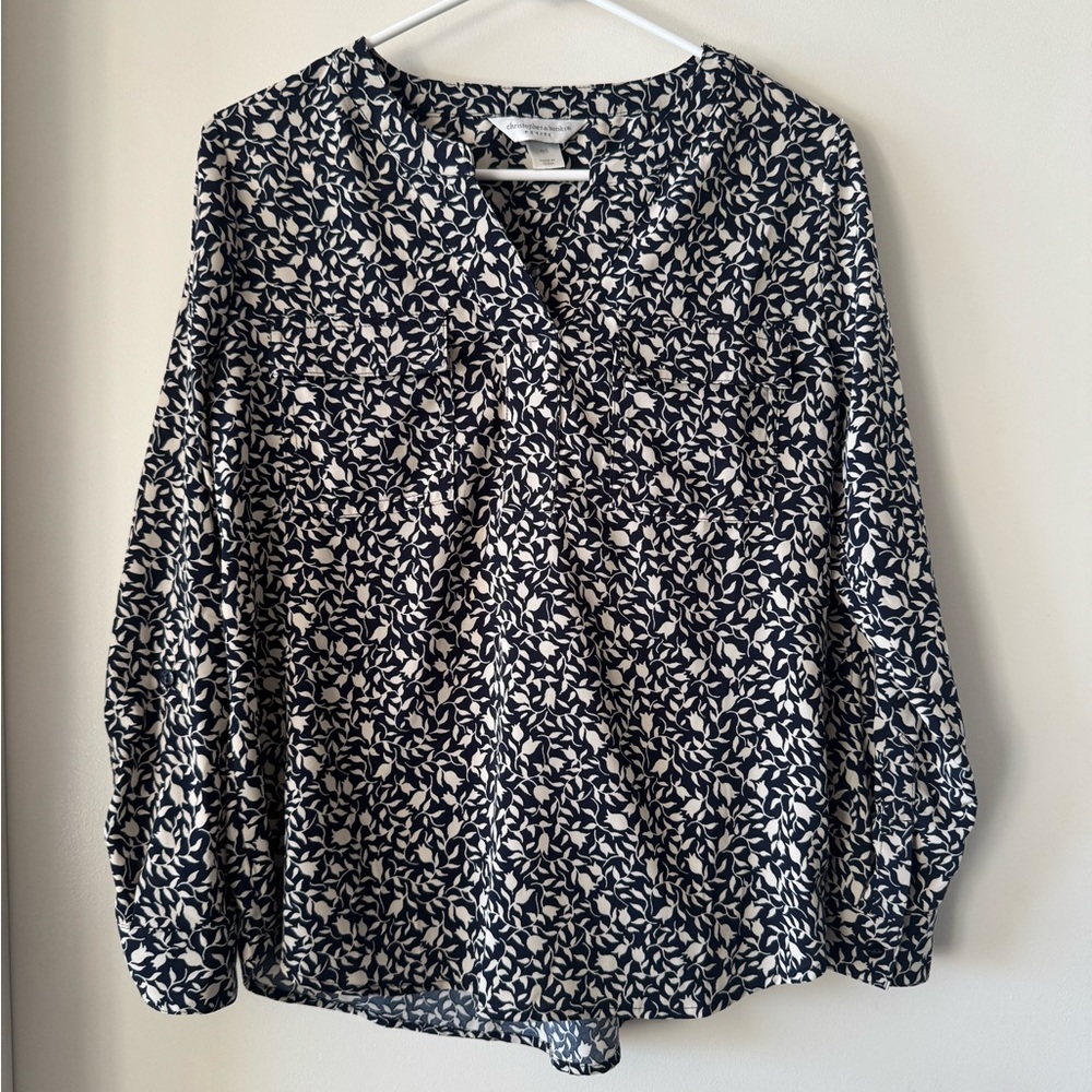 Like New Christopher & Banks Floral Top